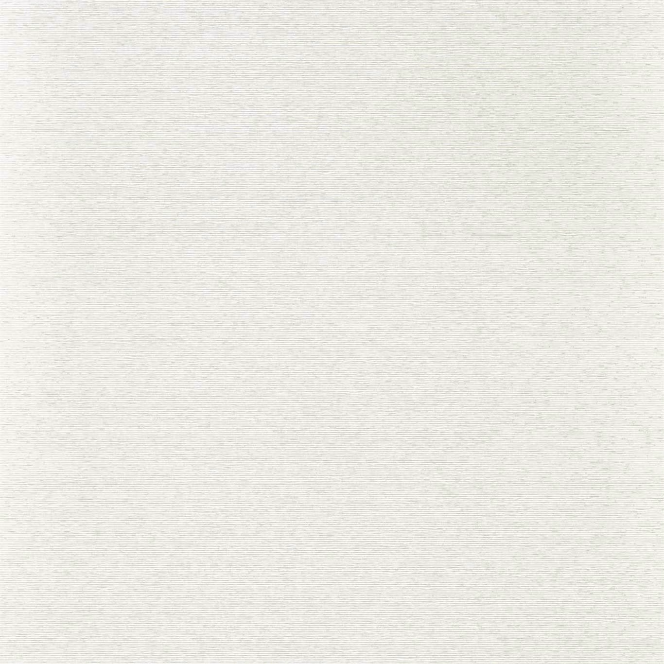 Pale platinum grey wallpaper with fine horizontal striations and a softly flecked surface