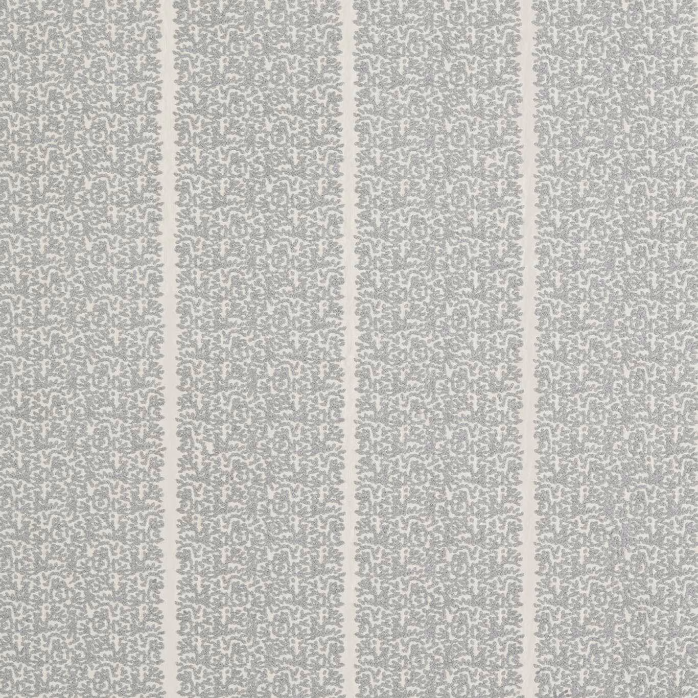Pale lilac-grey Indienne pattern in softly mottled vertical bands