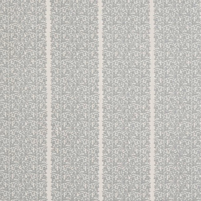 Pale lilac-grey Indienne pattern in softly mottled vertical bands