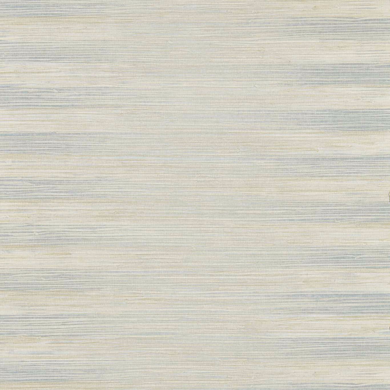 Pale mineral wallpaper with fine horizontal striations in grey, cream and muted sage