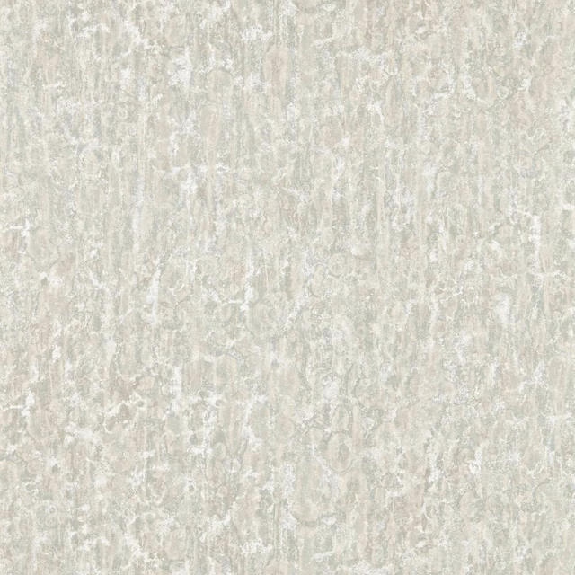 Pale stone-grey wallpaper with chalky vertical striations and mottled mineral texture