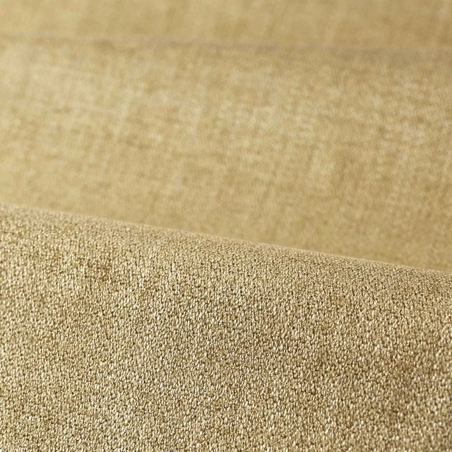 Warm taupe-grey plain woven fabric with a dense, finely pebbled texture