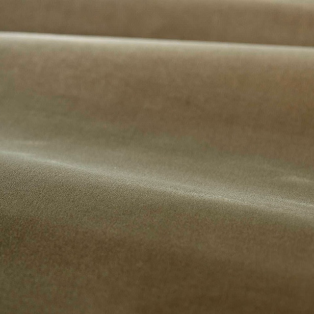 Warm antique taupe velvet folded to show a soft, directional nap and sheen