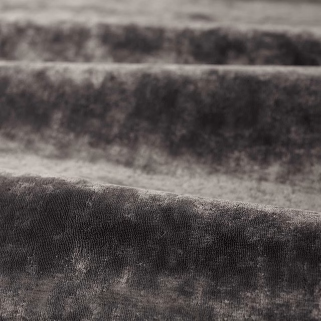 Mottled charcoal-grey plush pile with soft ash highlights across the Curzon Gargoyle swatch