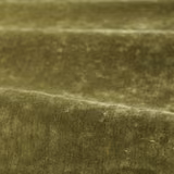 Close-up of Spanish olive green plush pile with subtle tonal mottling