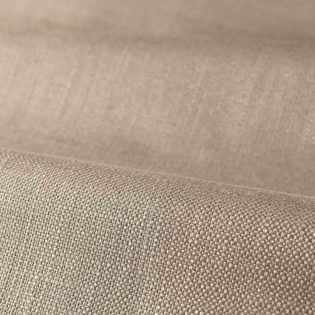 Close-up of soft dove grey plain weave with subtle light-dark tonal texture