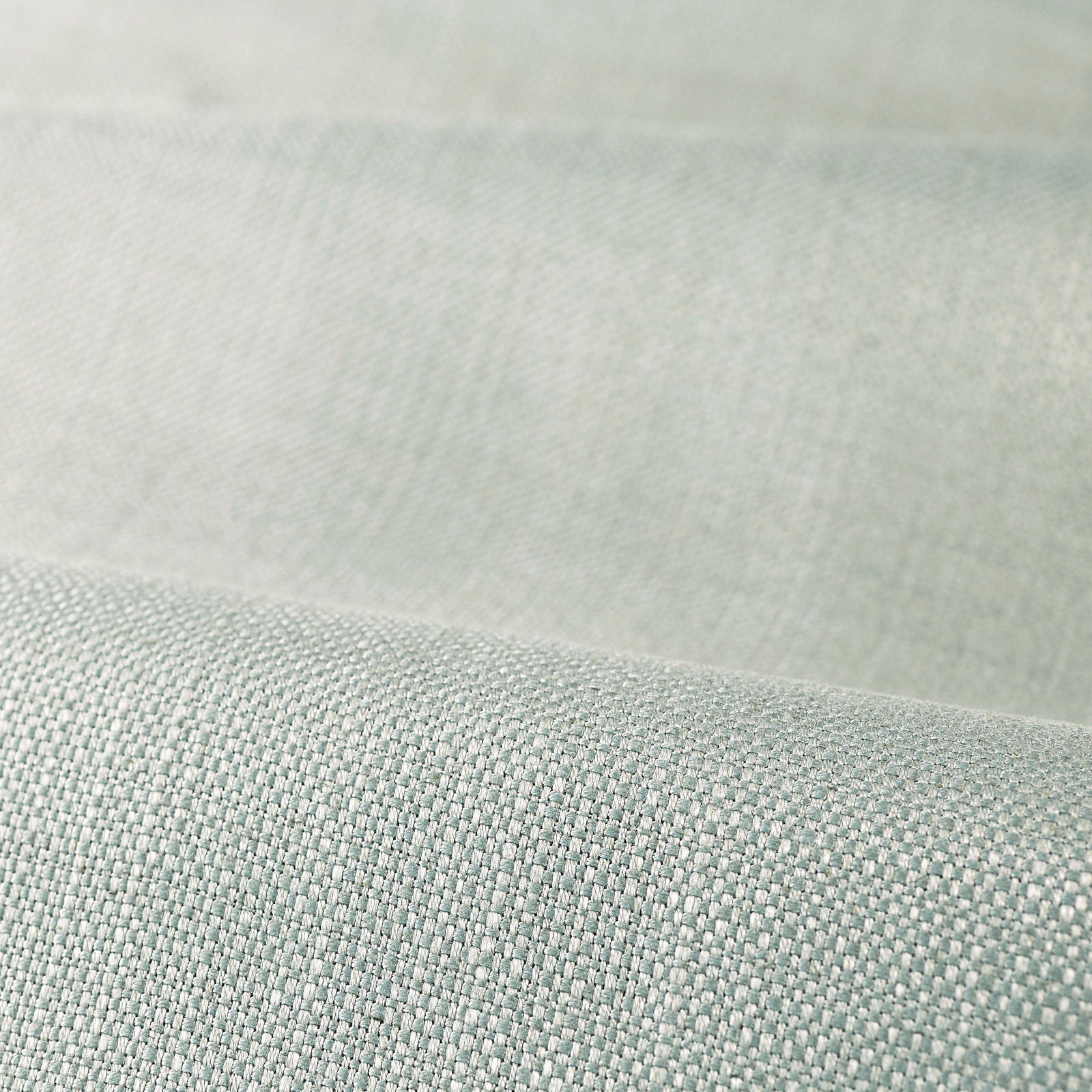 Pale duck egg blue-green plain weave with a subtle lustrous surface
