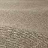 Warm taupe boucle with dense raised loops and softly mottled woven surface