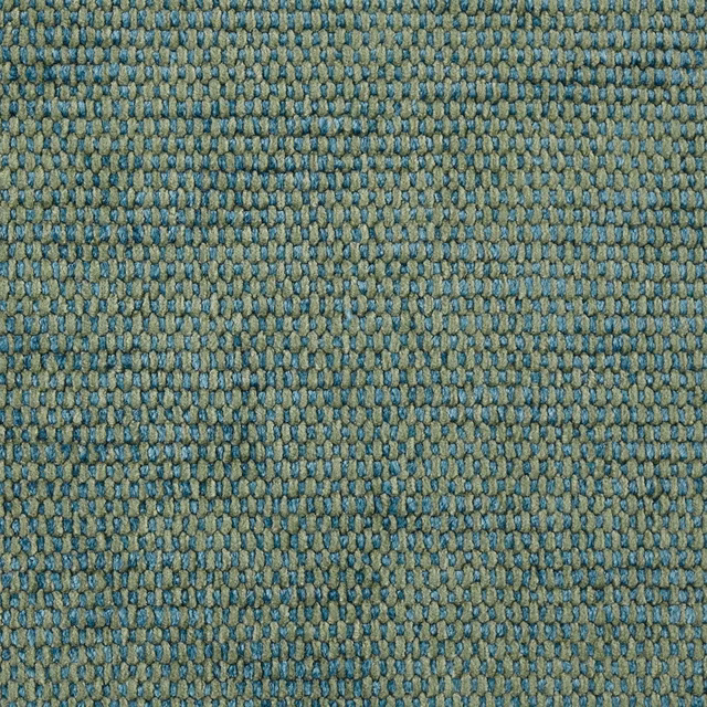 Muted teal, olive and taupe chenille weave with small vertical loop texture