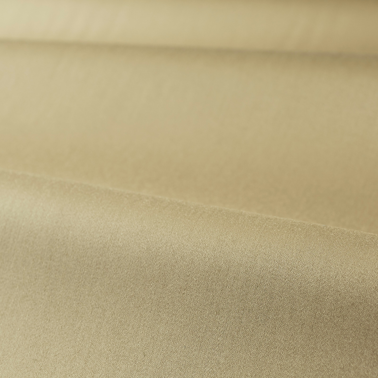 Warm beige-taupe satin weave with soft highlights across a folded swatch