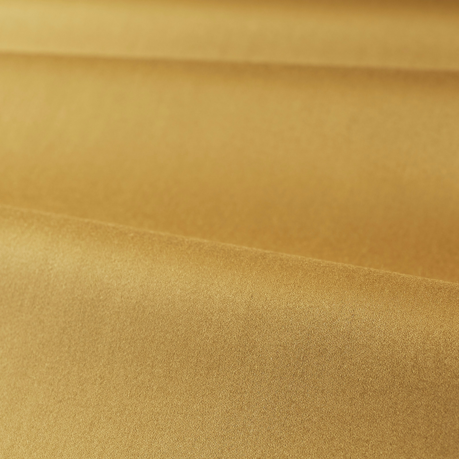 Warm old-gold satin surface with soft directional sheen and plain weave