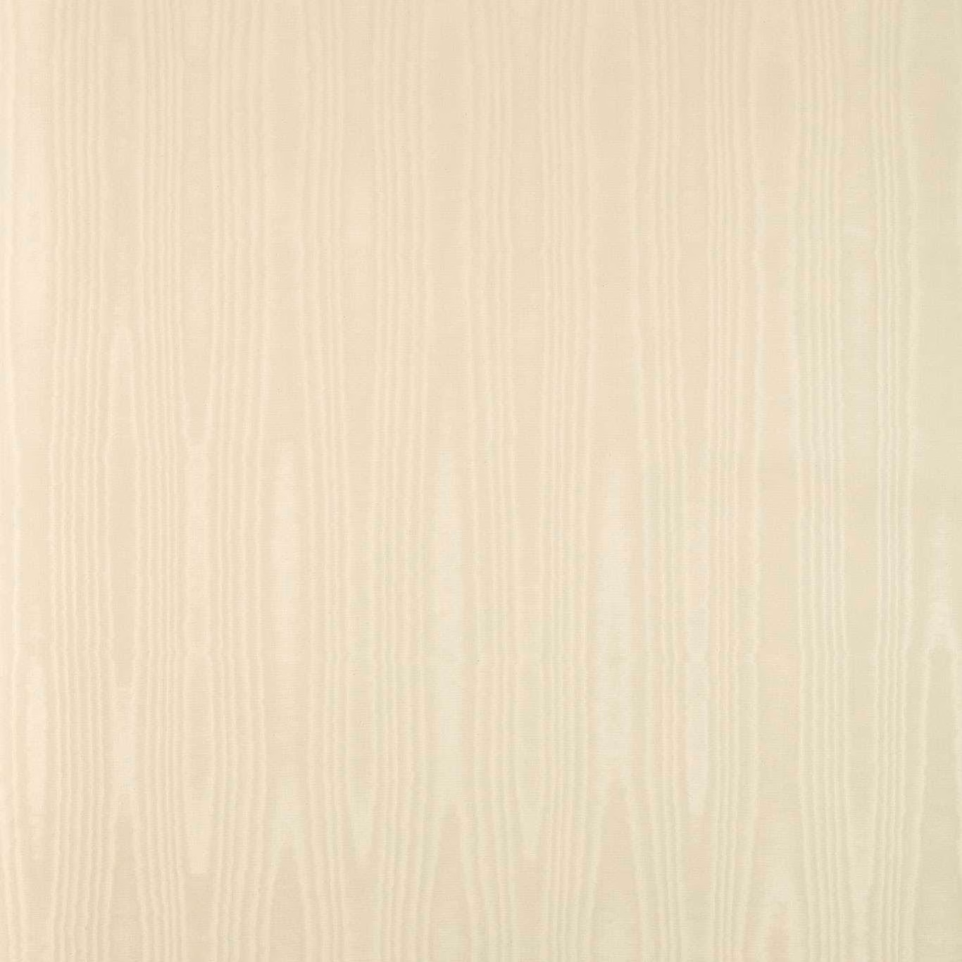 Pale chalk cream wallpaper with delicate vertical moiré lines and soft sheen