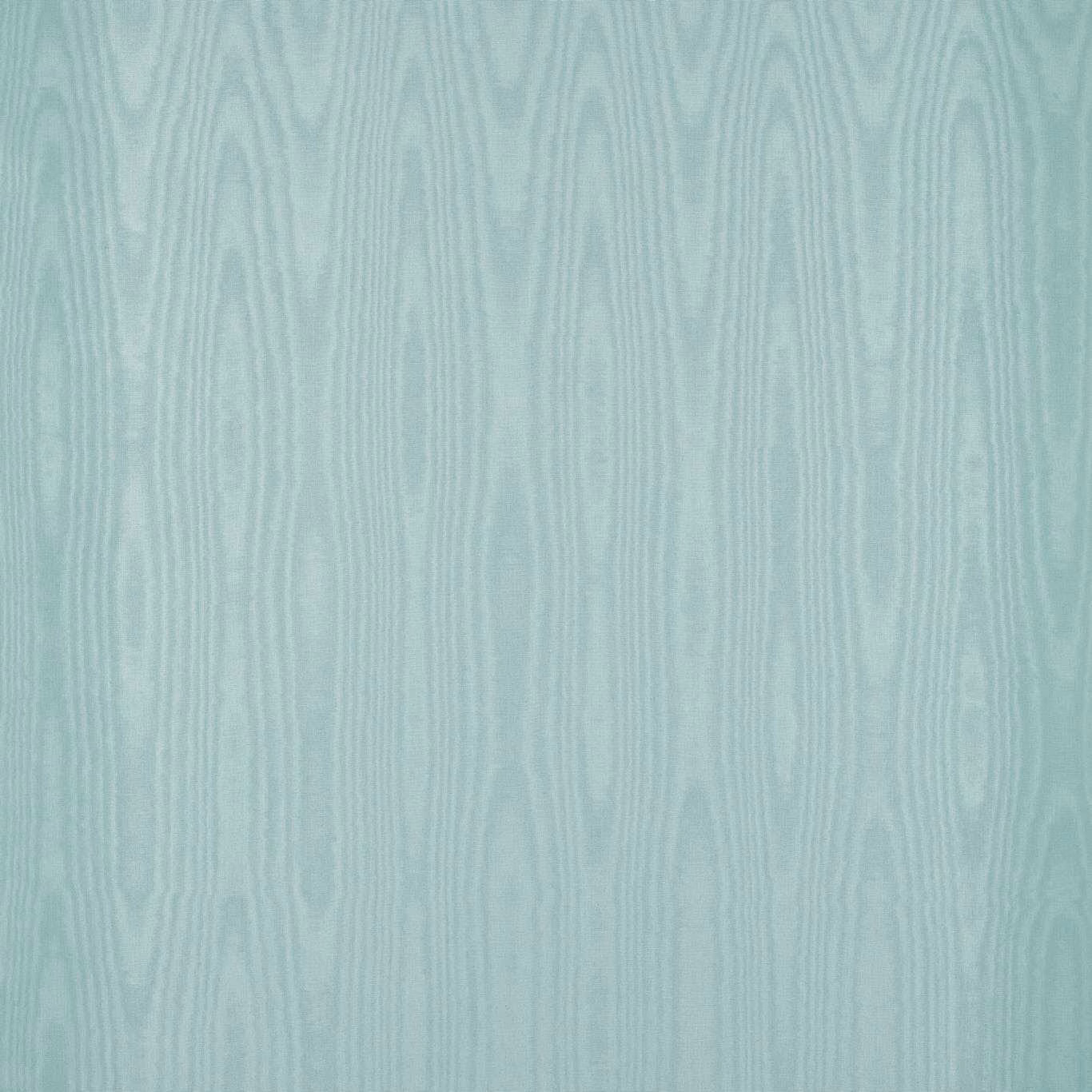 Pale duck egg blue wallpaper with delicate vertical moiré lines and watery tonal variation