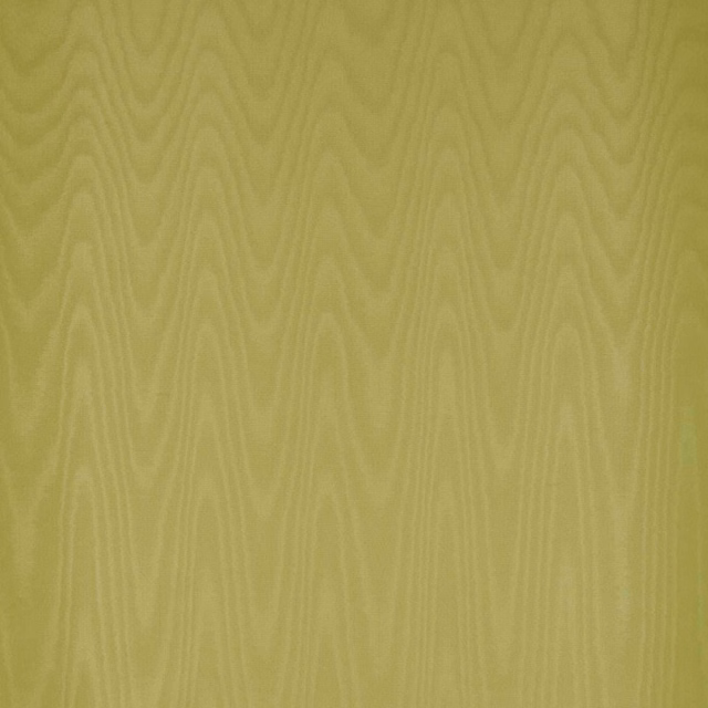 Muted yellow-green moiré wallpaper with vertical woodgrain-like tonal ripples