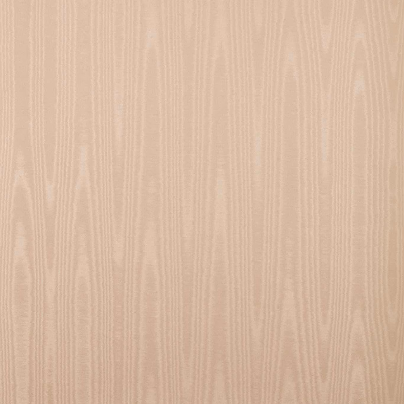 Pale rose-quartz wallpaper with fine vertical moiré striations and soft tonal sheen