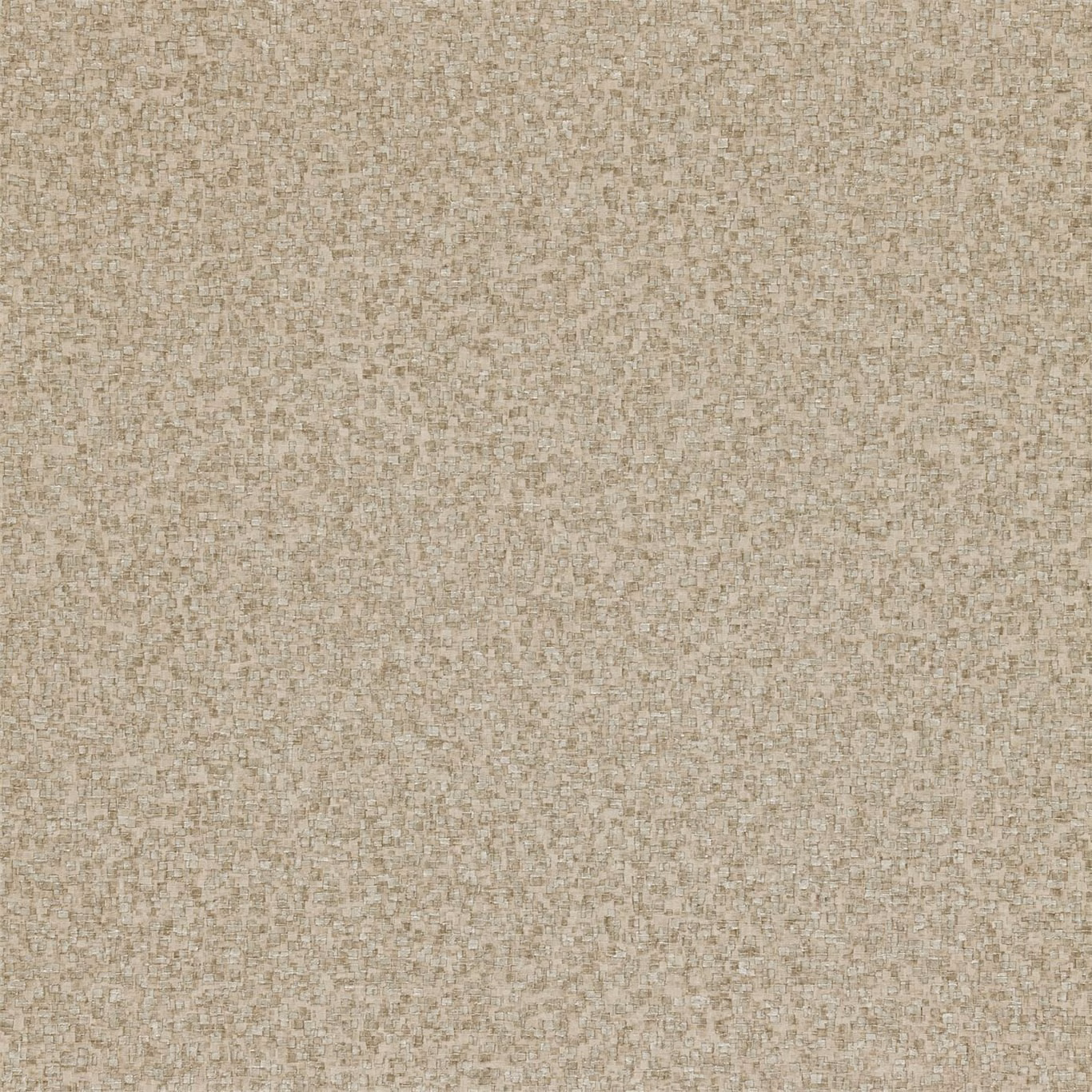 Close-up of warm taupe wallpaper with fine pale flecks and granular texture