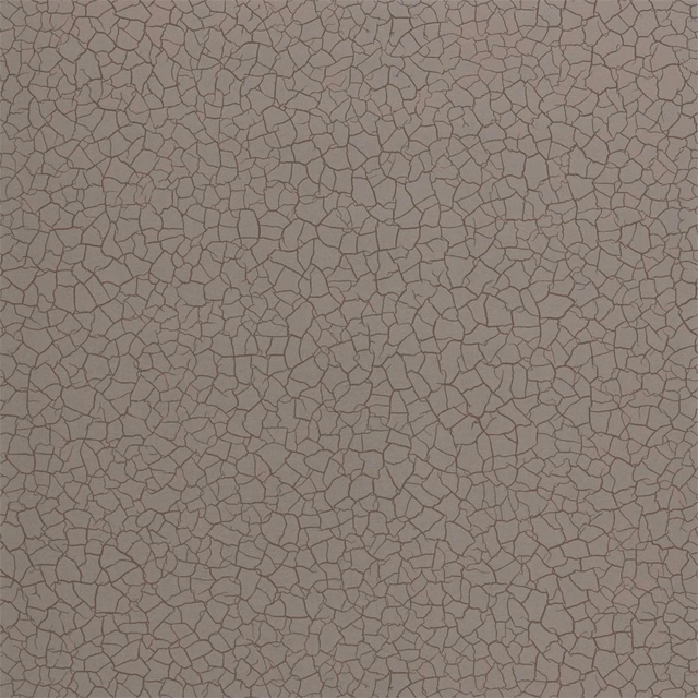 Muted taupe wallpaper with dense fine dark cracked-earth lines in close view