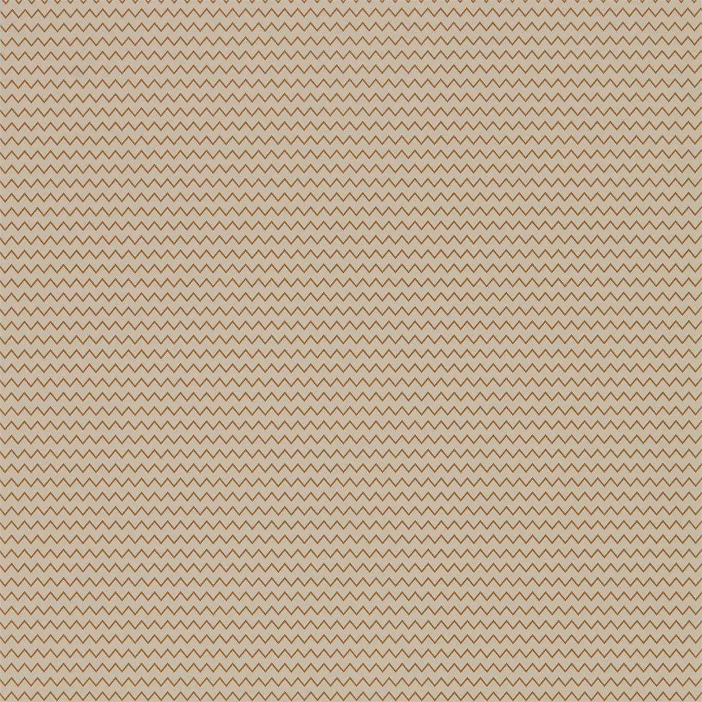 Pale greige wallpaper with fine muted taupe zigzag lines in close repeat