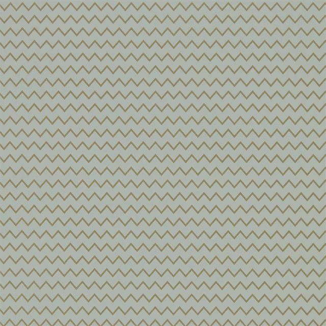 Pale stone-grey wallpaper with fine muted olive zigzags in a close repeat