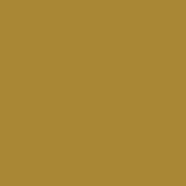 a flat tile of warm ochre gold paint