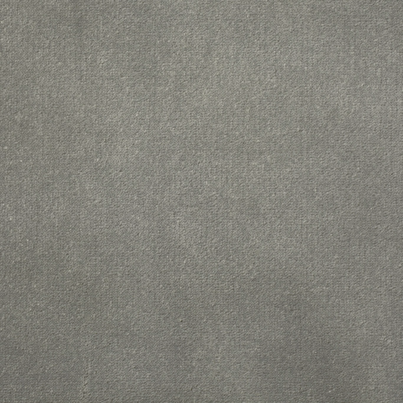 Cool frost-grey velvet swatch with dense directional pile and subtle silver tonal shading