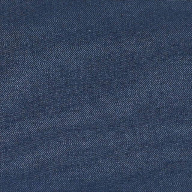 Deep lazuli blue textile with fine crosshatch weave and subtle tonal flecks