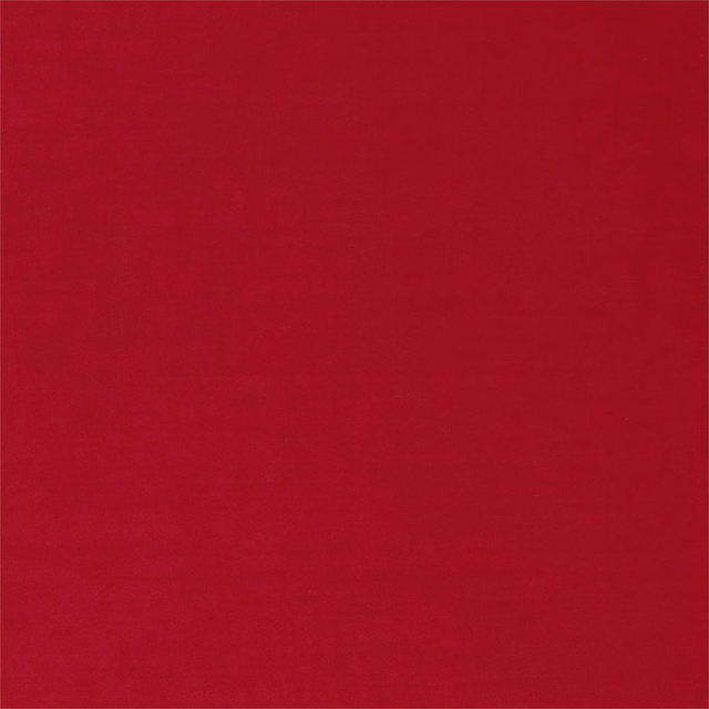 Close-up of deep crimson plain fabric with a subtle, tightly woven texture