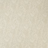 Pale mineral greige woven fabric with low-contrast scrolling paisleys and lightly textured surface