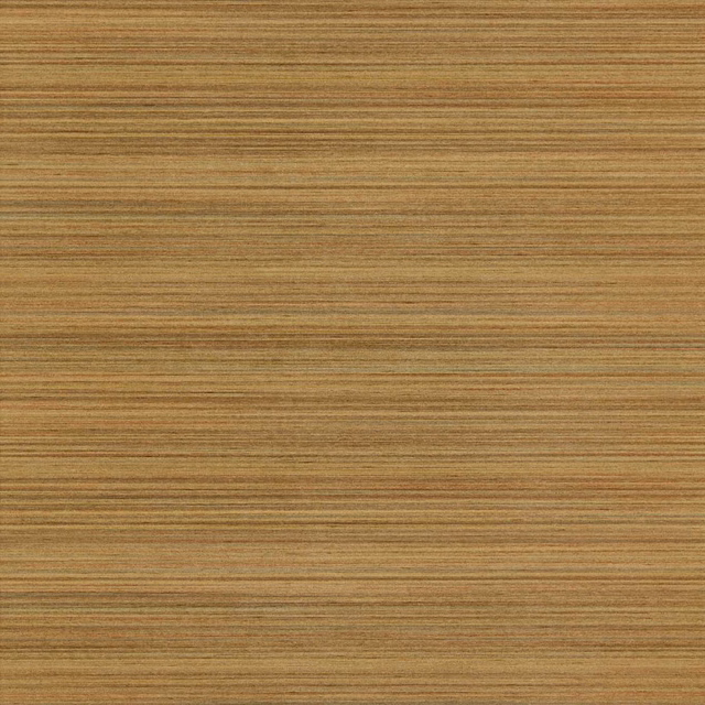 Antique copper wallpaper with fine horizontal spun-silk striations and softly varied brown-gold depth