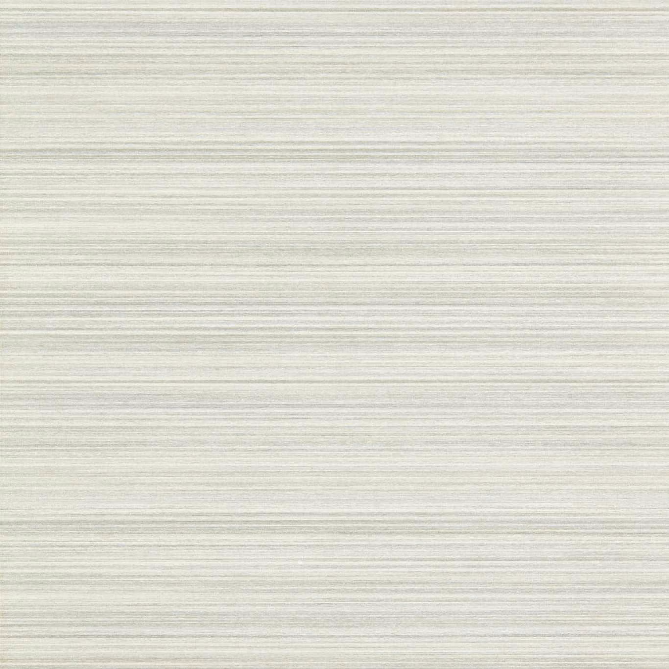 Pale cool grey wallpaper with fine horizontal striations and subtle silvery texture