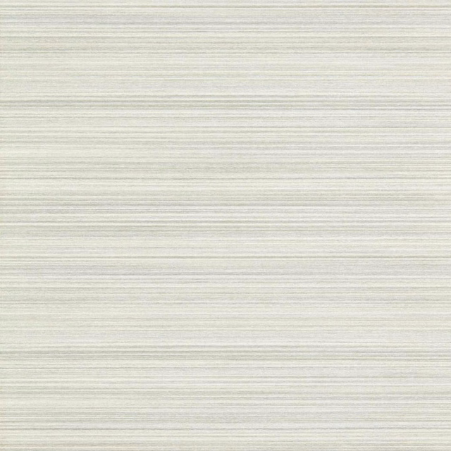 Pale cool grey wallpaper with fine horizontal striations and subtle silvery texture