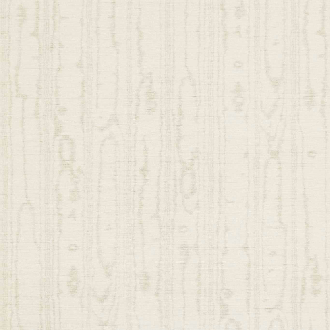 Pale platinum-grey wallpaper with watery vertical striations and faint organic oval marks