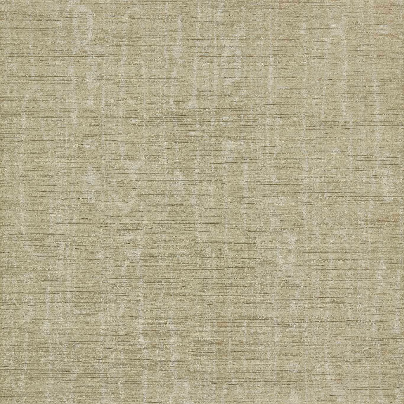 Muted antique-bronze wallpaper with pale vertical forms and fine horizontal silk texture