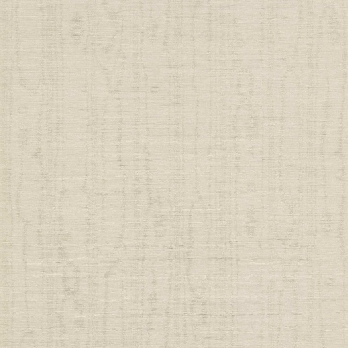 Pale dove-grey wallcovering showing fine vertical strié and softly mottled light