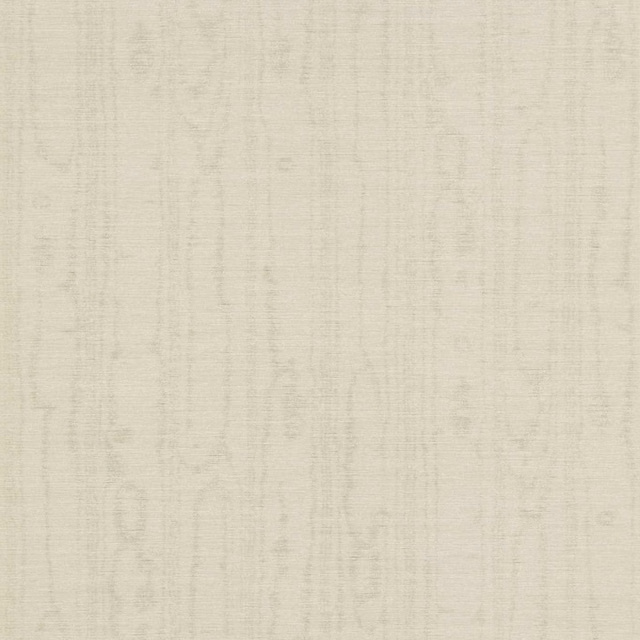 Pale dove-grey wallcovering showing fine vertical strié and softly mottled light