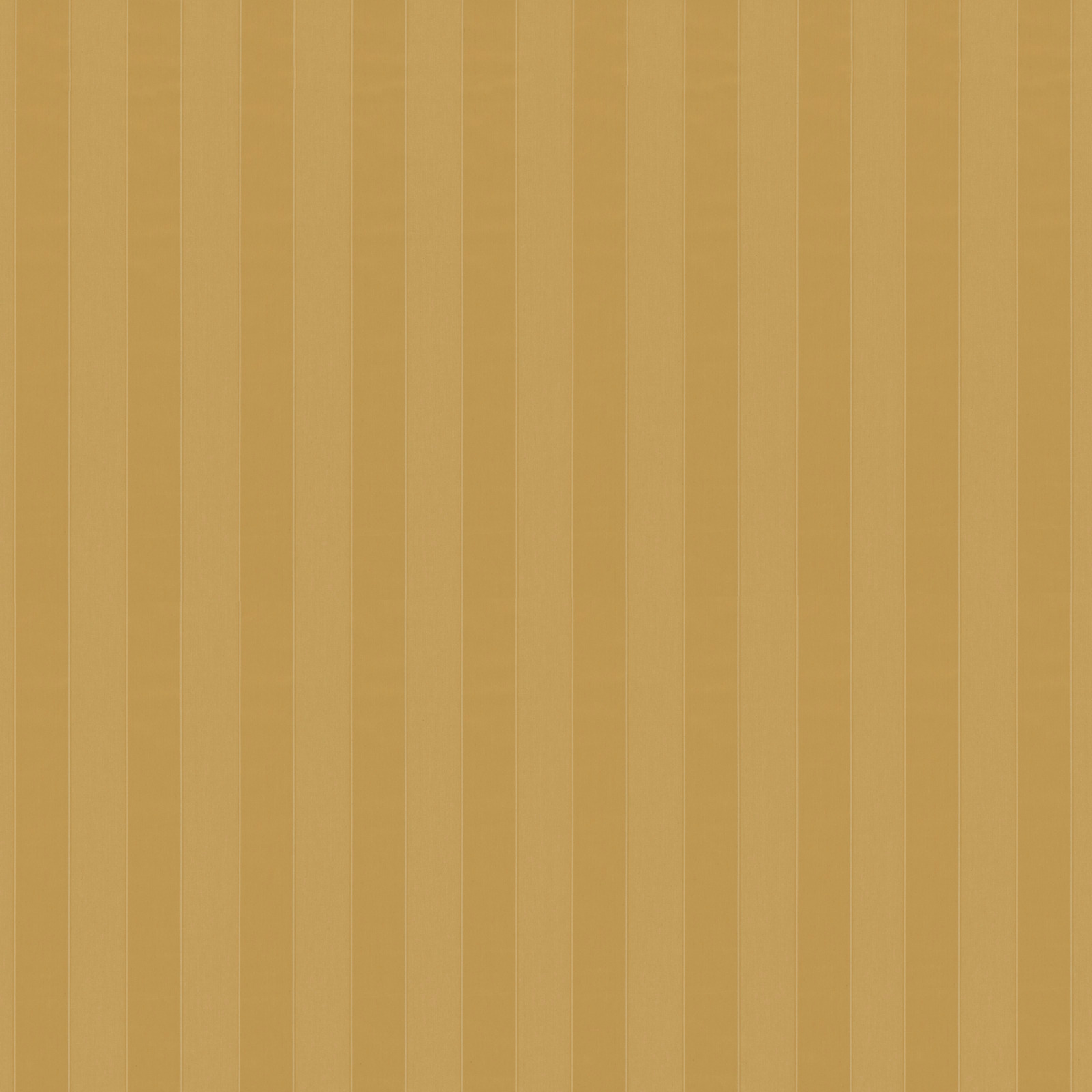 Warm ochre-gold fabric with fine tonal vertical stripes and a softly woven surface