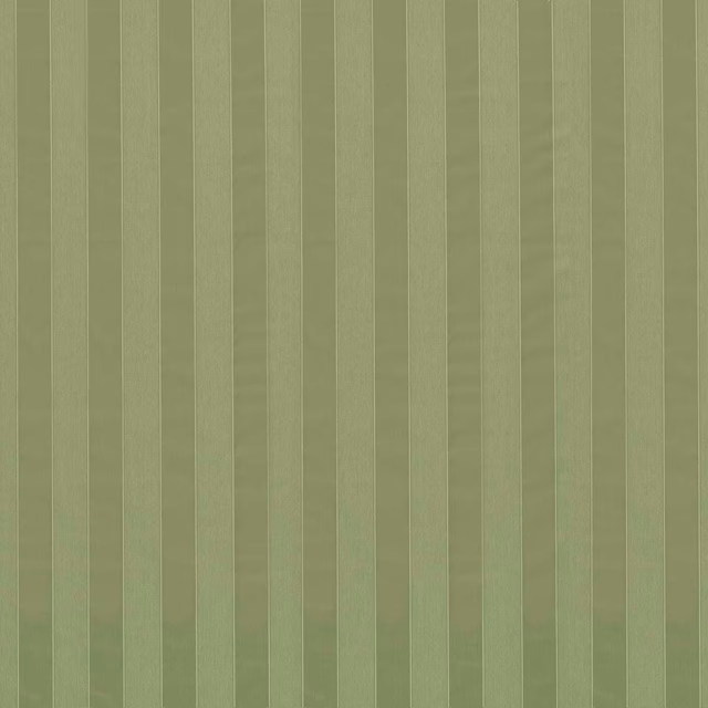 Pale olive woven fabric with fine vertical stripes and softly varied tonal texture