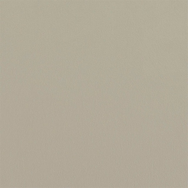 Close-up of softly textured stone greige plain upholstery fabric with subtle woven grain