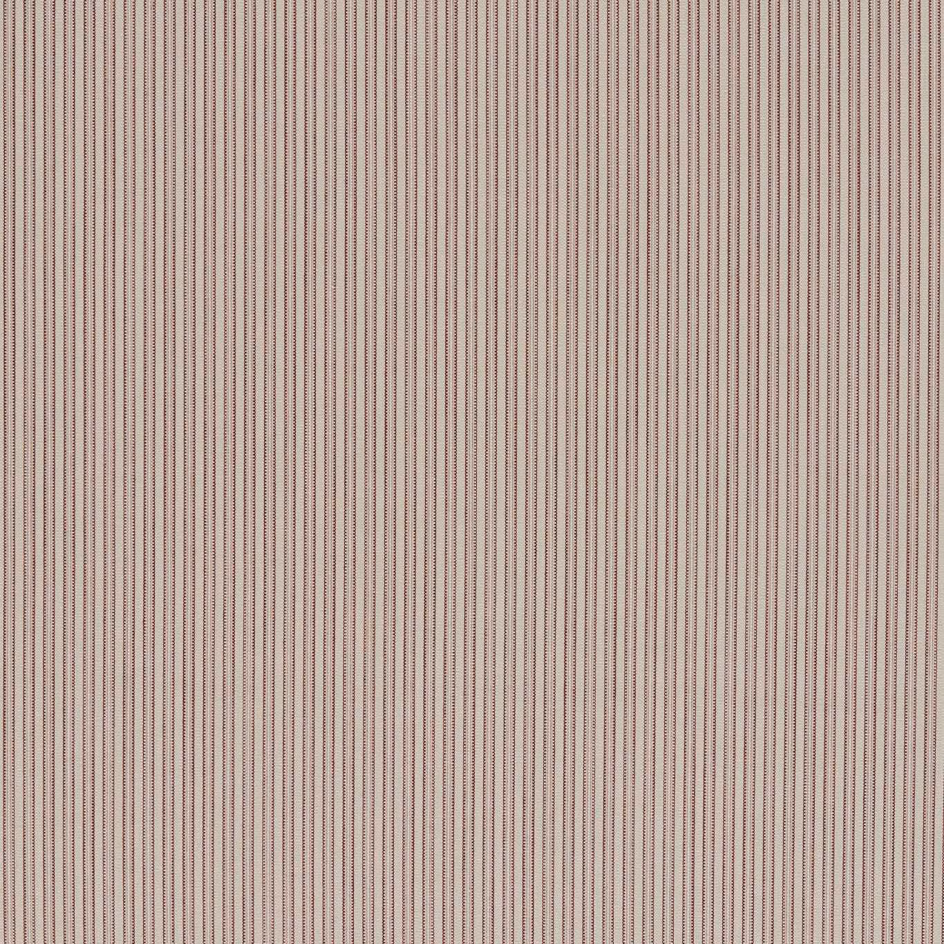 Fine vertical chalk and muted Tuscan pink woven stripe fabric with a softly textured surface