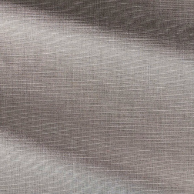 Close-up of muted chalk-grey grosgrain with fine horizontal ribbing and soft tonal variation