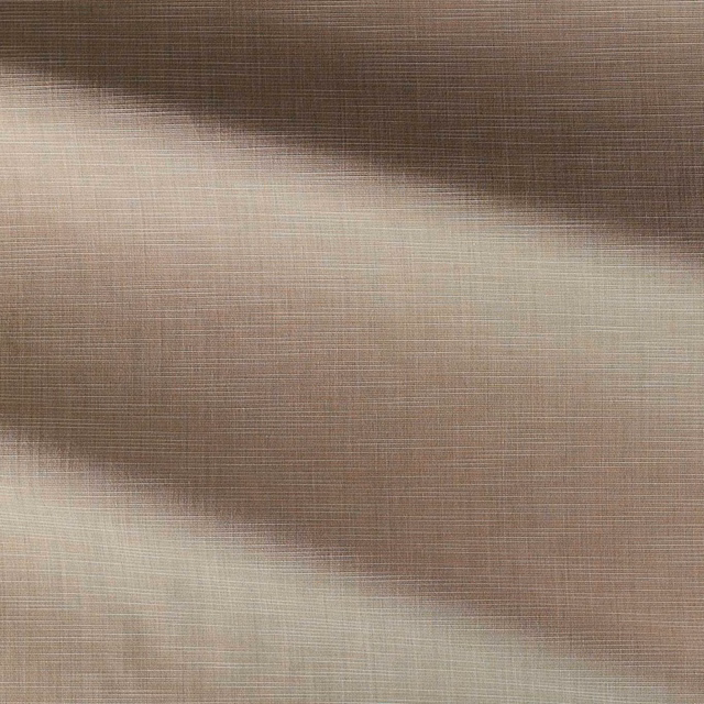 Close-up of warm sandstone taupe grosgrain weave with broad softly shaded bands