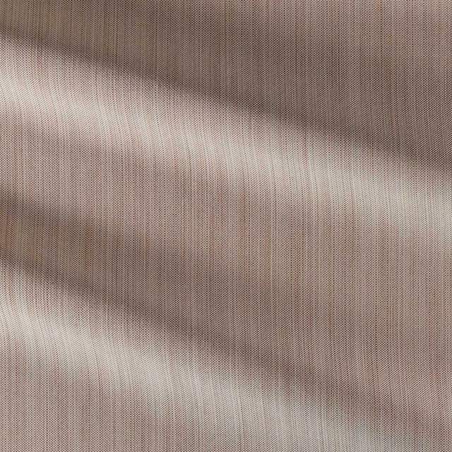 Close-up of plaster taupe outdoor weave with fine vertical grain and tonal shading