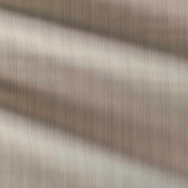 Chalk outdoor fabric with fine vertical strié texture and soft taupe shading