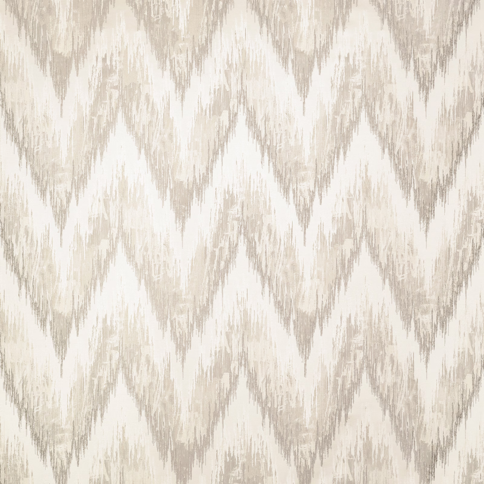 Cream textile with distressed taupe-grey chevron bands and a softly brushed weave