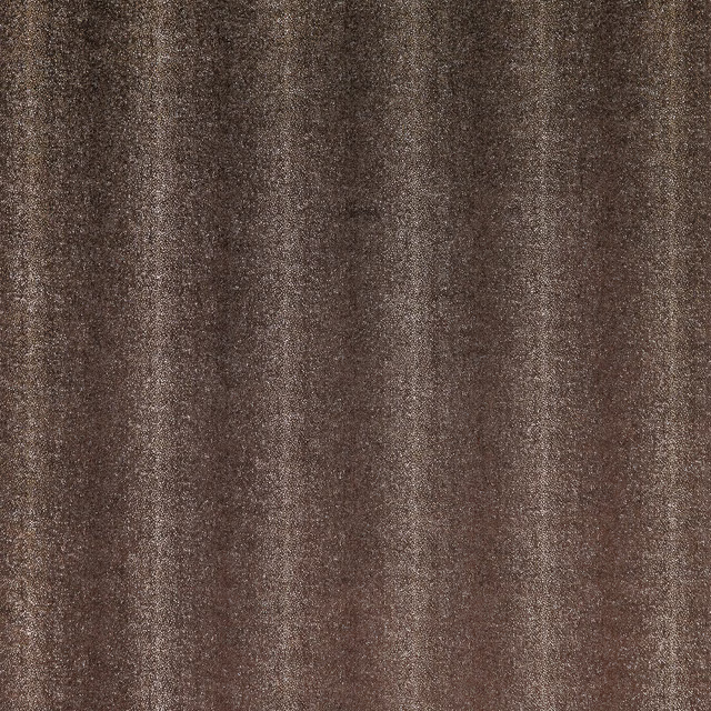 Close-up of warm mocha brown fabric with dense texture and subtle vertical striations