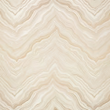Warm caramel beige fabric with fine, flowing cream and taupe contour lines