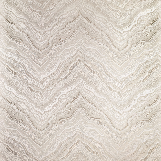 Pale greige textile with layered marble-like wavy lines and softly rippled texture