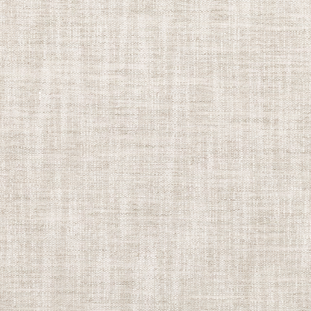 Close-up of pale greige Bluff Pebble fabric with a fine mottled woven texture
