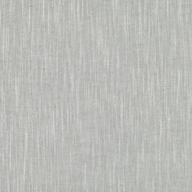 Cool silver-grey textile with fine vertical slubs and a softly striated woven surface