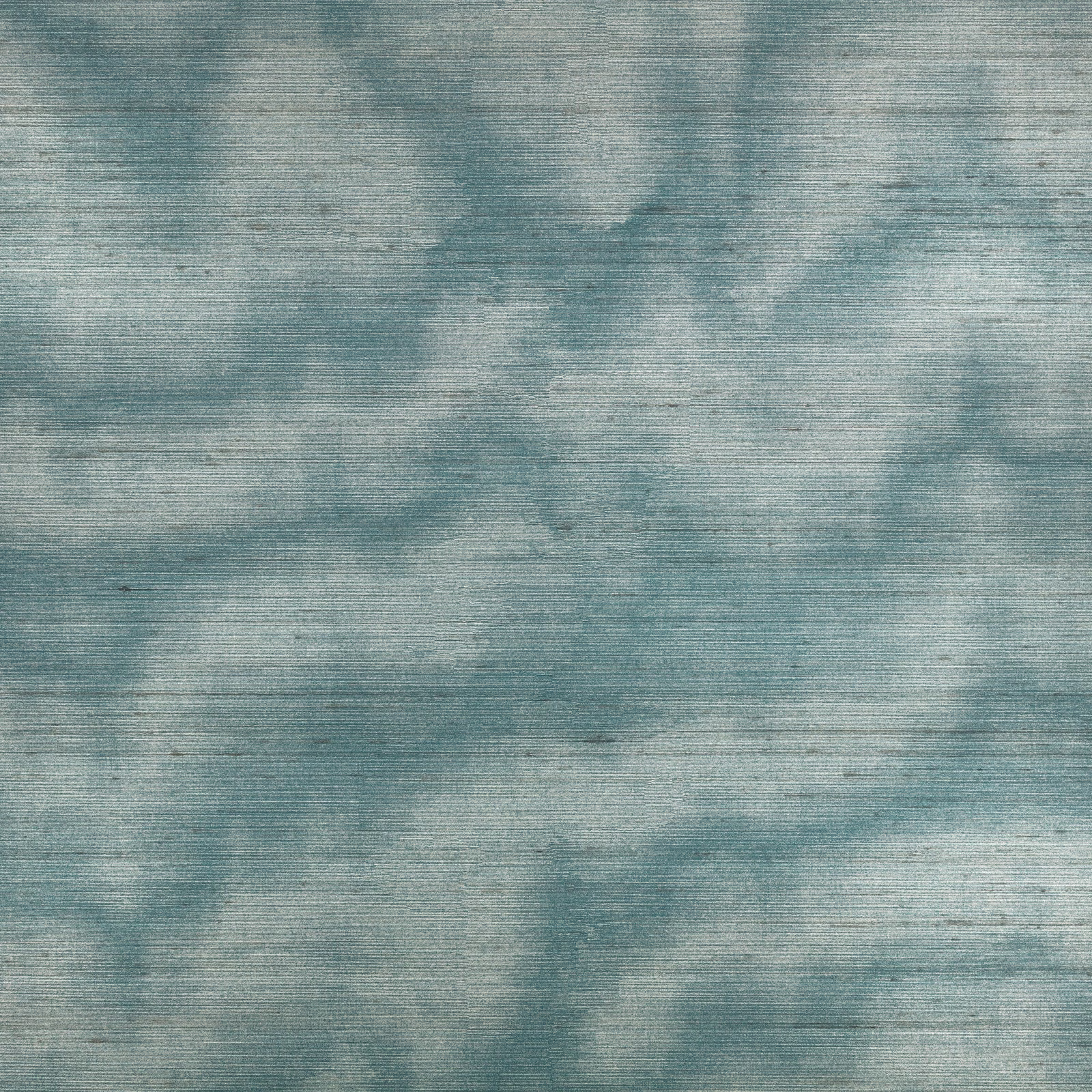 Muted cerulean wallpaper with cloudy blue-green washes and fine horizontal texture
